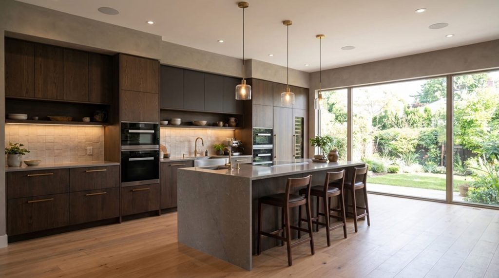 Photorealistic 3D kitchen design in Bali rendered by Bali Interio
